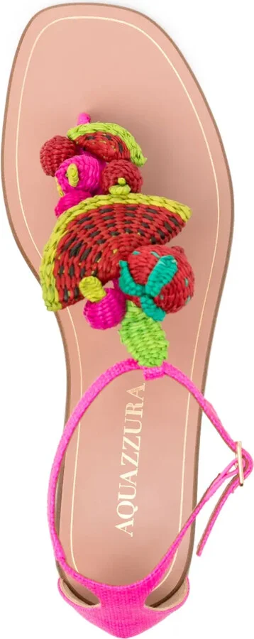 Strawberry Punch woven-embellished sandals - Image 4