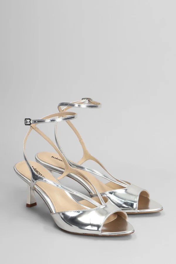 Streep 65 Sandals In Silver Leather - Image 2