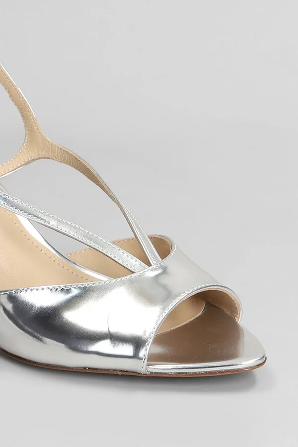 Streep 65 Sandals In Silver Leather - Image 5