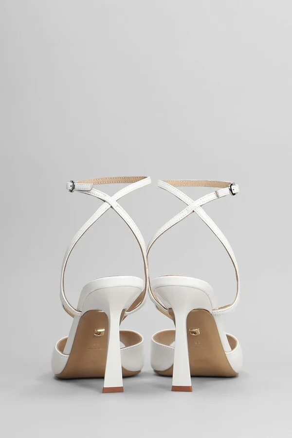 Streep 95 Sandals In White Leather - Image 4