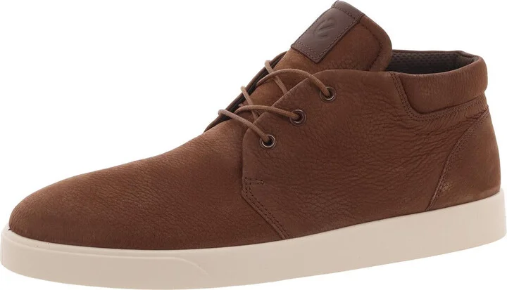 Street Lite Mens Lace-Up Leather Chukka Boots