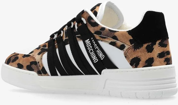 Streetball Leopard Print Low-Top Sneakers - Image 2