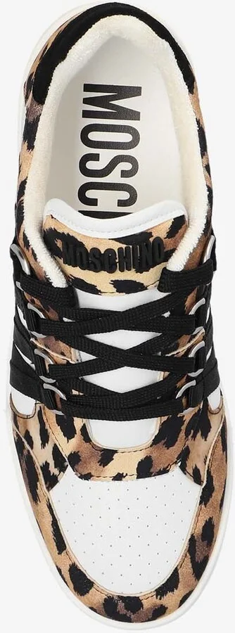 Streetball Leopard Print Low-Top Sneakers - Image 3