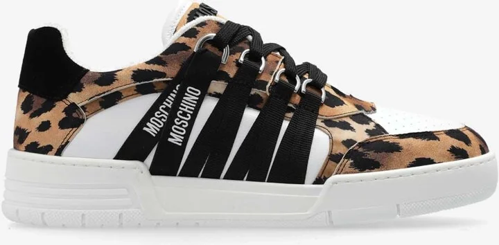 Streetball Leopard Print Low-Top Sneakers