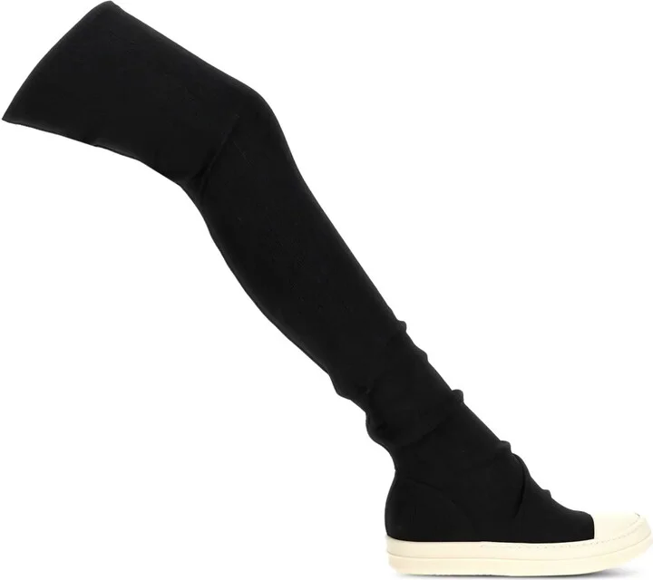 Stretch-Fabric Sock Boots