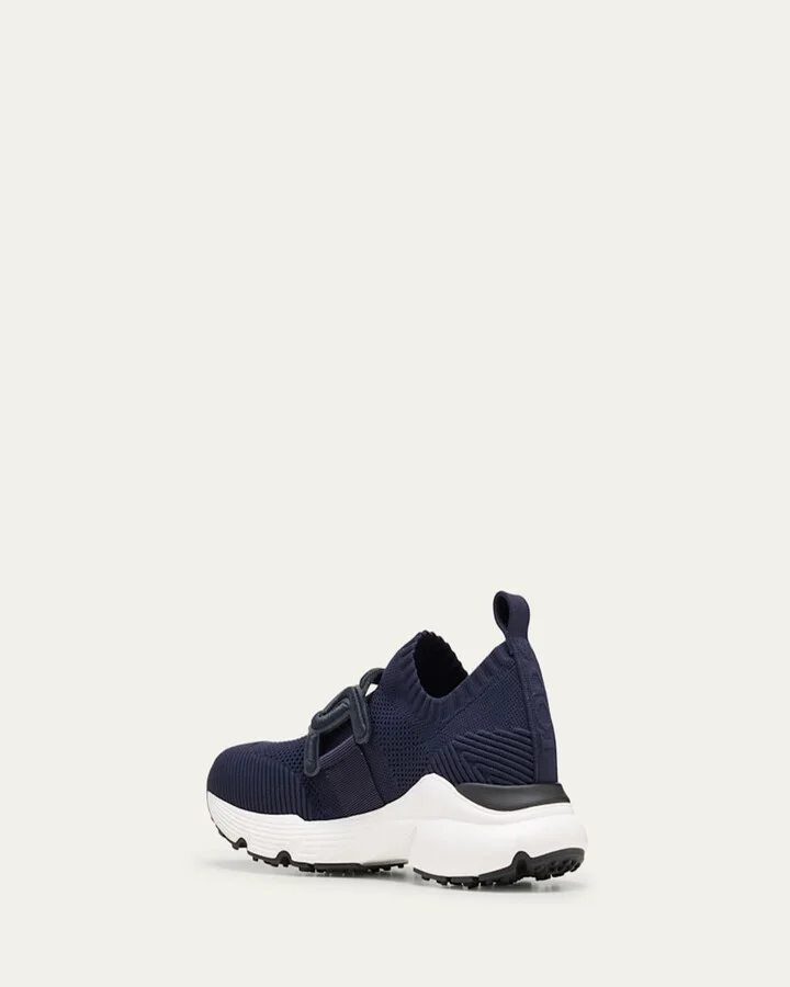 Stretch Knit Chain Runner Sneakers - Image 5