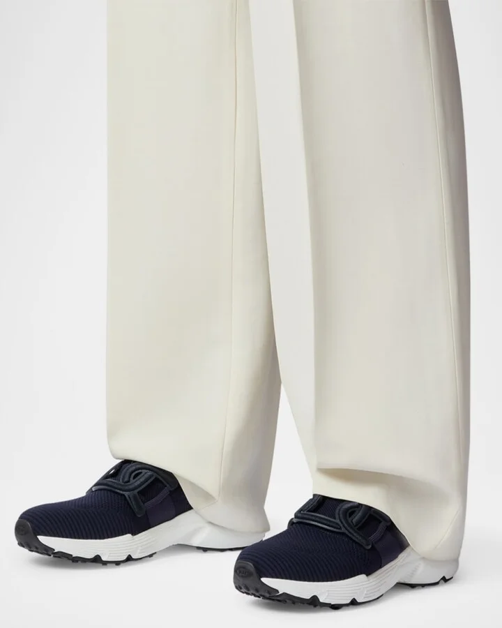 Stretch Knit Chain Runner Sneakers - Image 2
