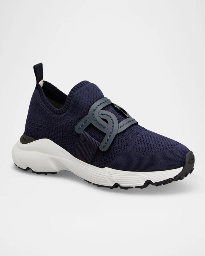 Stretch Knit Chain Runner Sneakers - Image 3