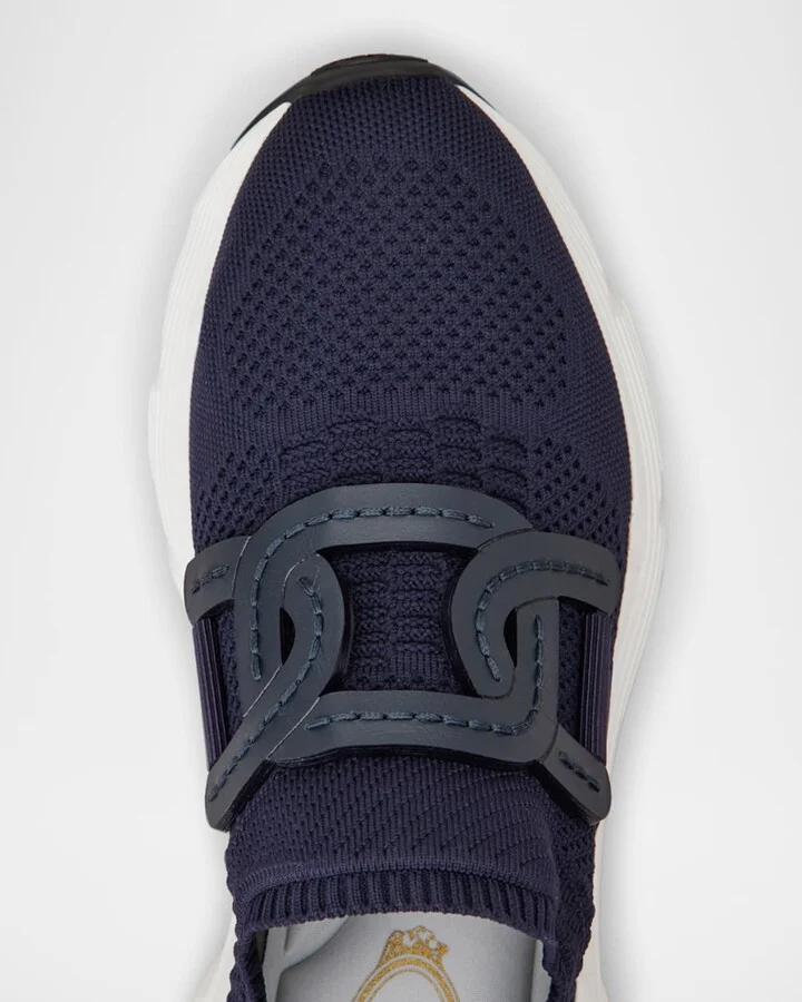 Stretch Knit Chain Runner Sneakers - Image 4