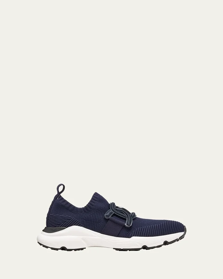 Stretch Knit Chain Runner Sneakers