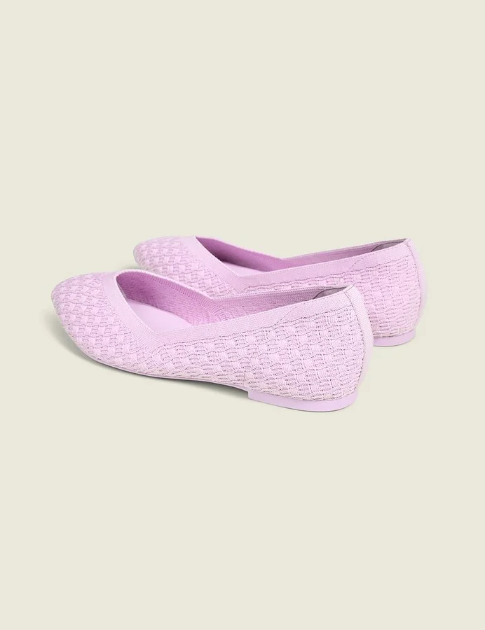 Stretch Knit Pointed Toe Ballet Flat - Image 6