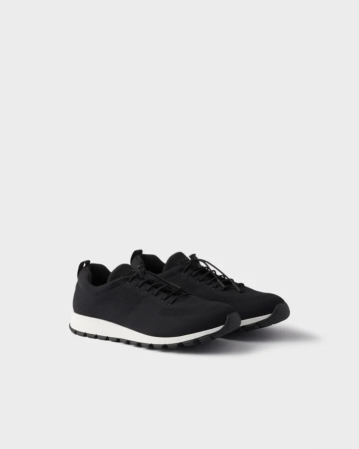 Stretch knit sneakers