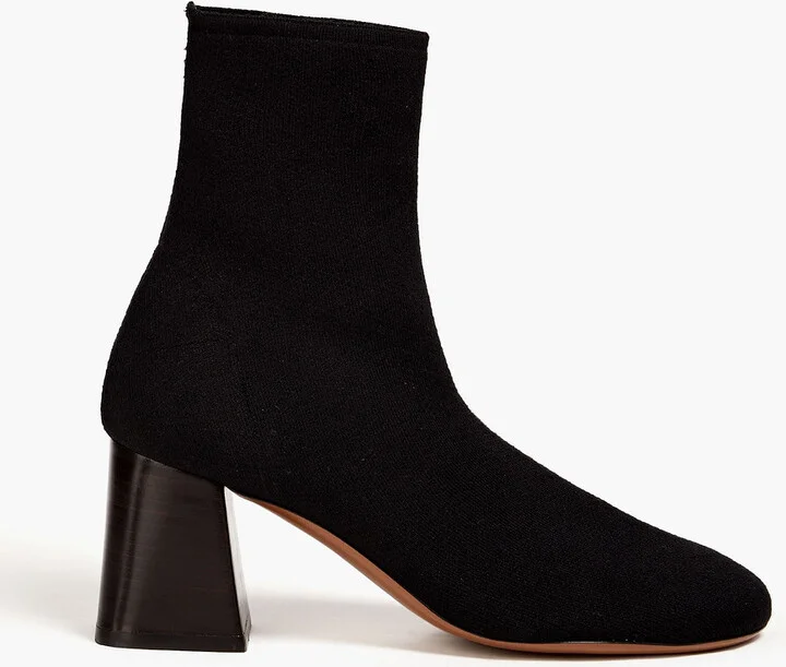 Stretch-knit sock boots