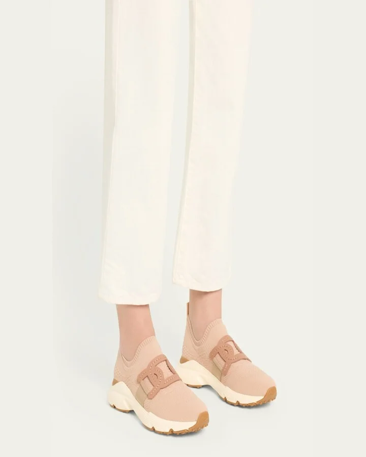 Stretch Knit Sport Slip-On Sneakers - Image 3