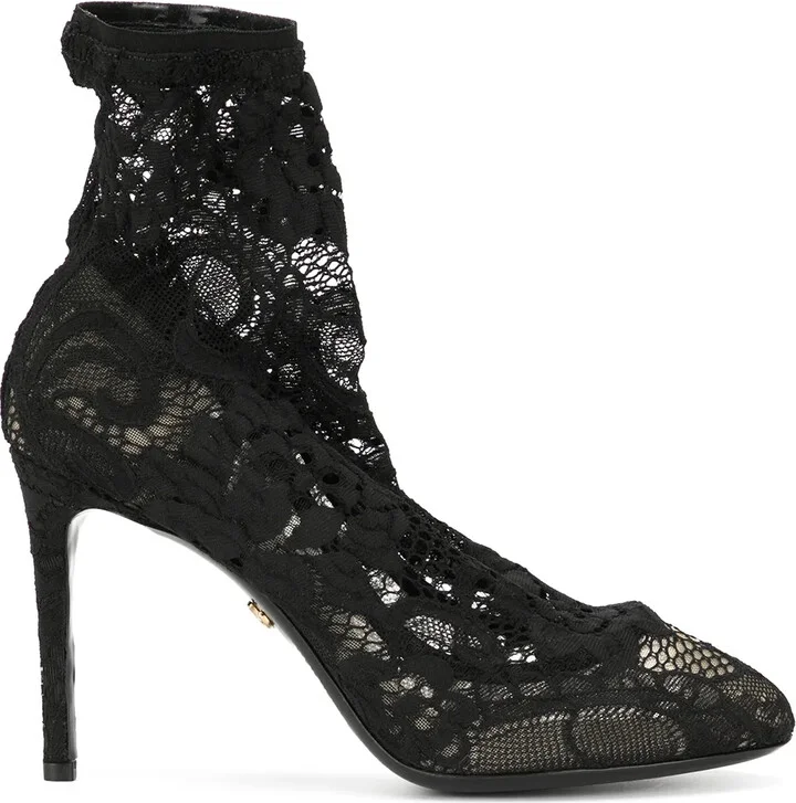 Stretch Lace Boots