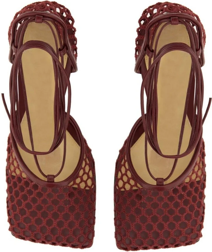 Stretch Lace-up Pumps - Image 4