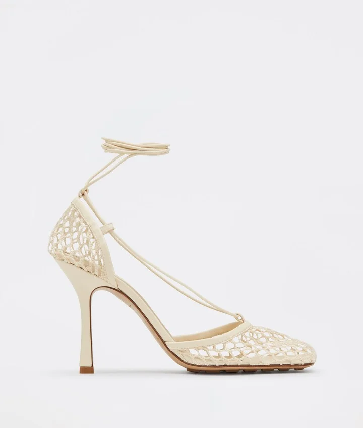 Stretch Lace-Up Sandal