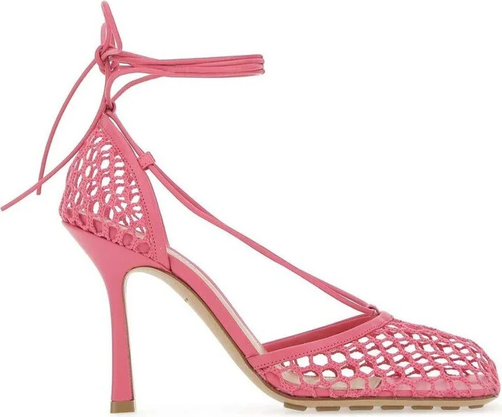 Stretch Lace-up Sandals