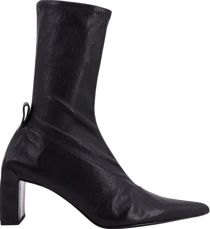 Stretch Leather Boots