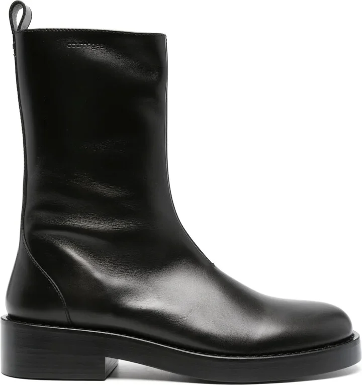 Stretch Leather Boots