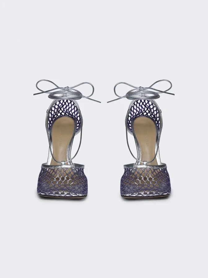Stretch Pumps Purple And Silver