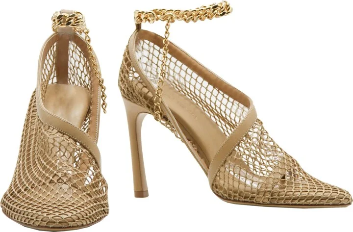Stretch Sandals In Leather And Mesh - Image 2