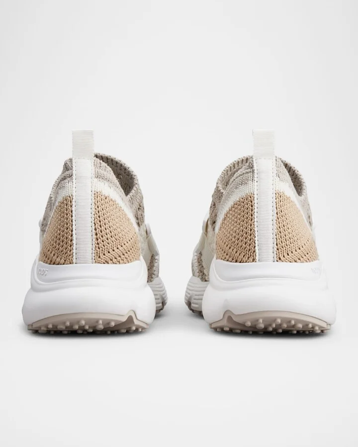 Stretch Woven Cotton Runner Sneakers - Image 4