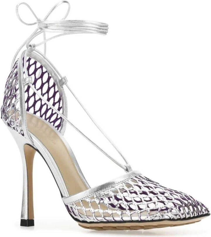 Stretched Lace-up Sandals - Image 2