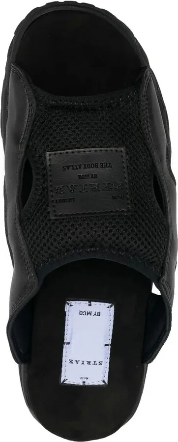 Striae leather sliders - Image 4