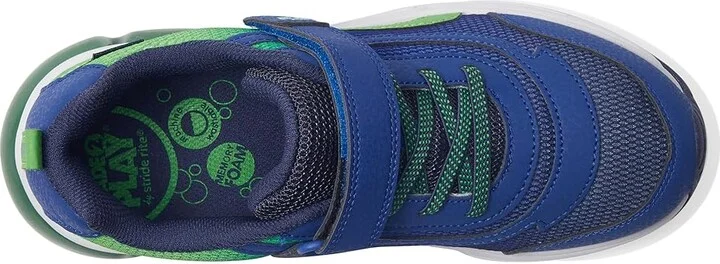 Stride Rite M2P Surge Bounce (Little Kid) Boy's Shoes Navy/Green : 1 Little Kid M, Rubber - Image 2