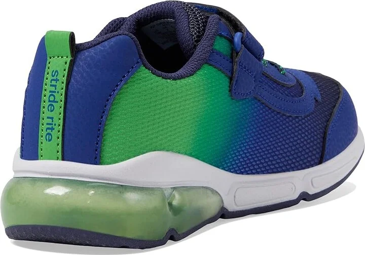 Stride Rite M2P Surge Bounce (Little Kid) Boy's Shoes Navy/Green : 1 Little Kid M, Rubber - Image 4