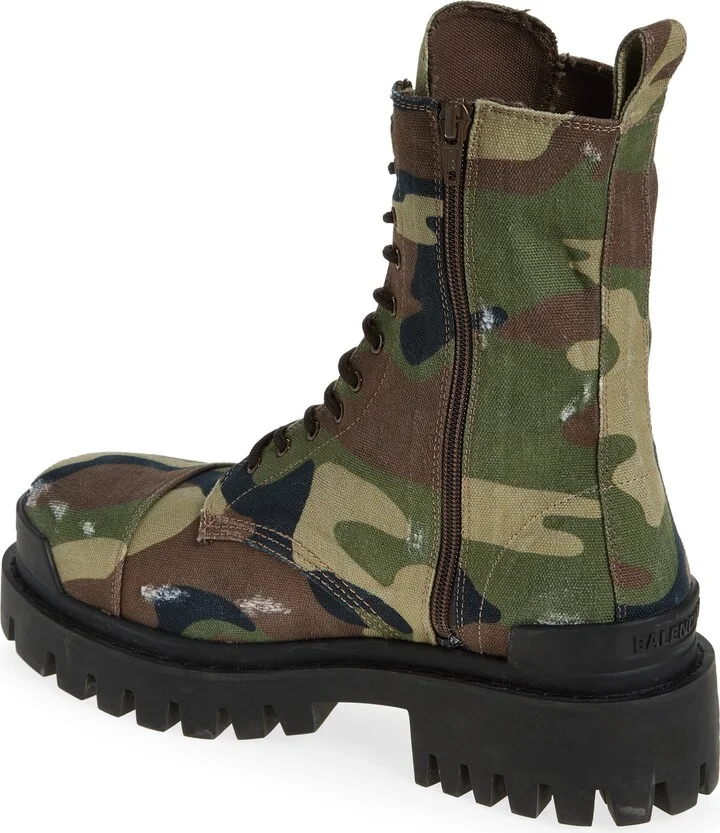 Strike Camo Canvas Combat Boot - Image 2