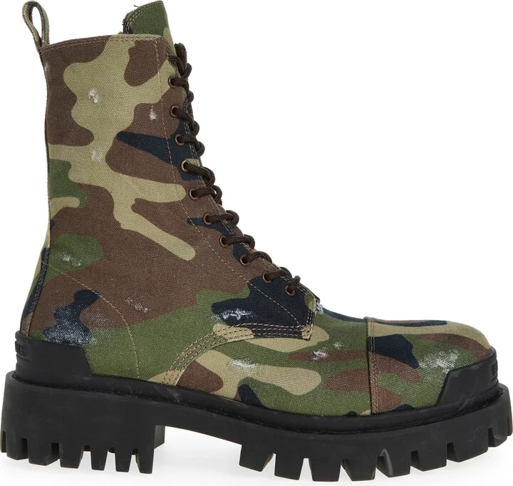 Strike Camo Canvas Combat Boot - Image 3