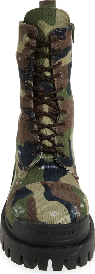 Strike Camo Canvas Combat Boot - Image 4