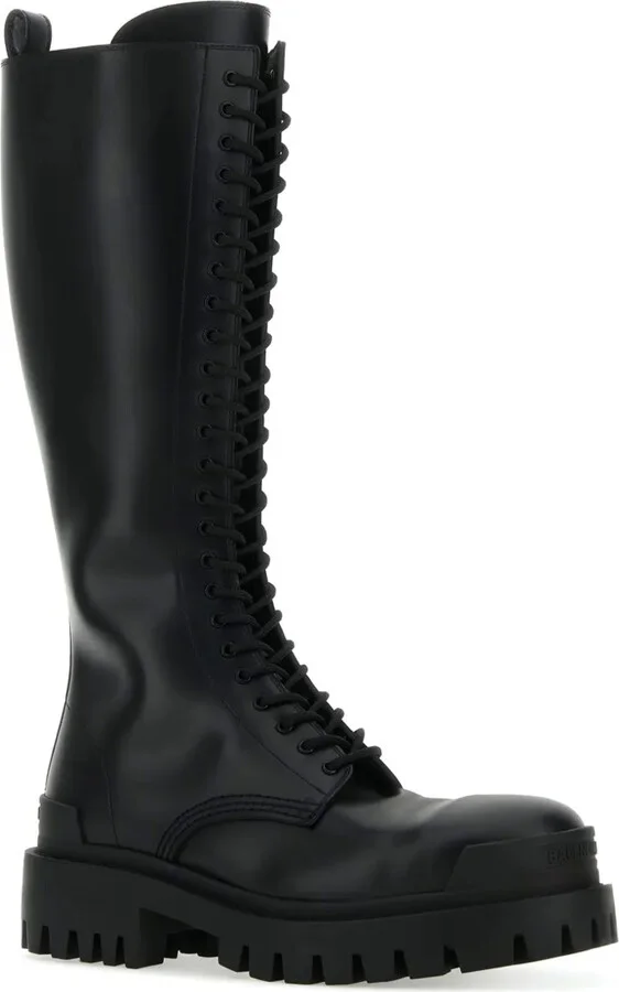 Strike lace-up leather boots - Image 2