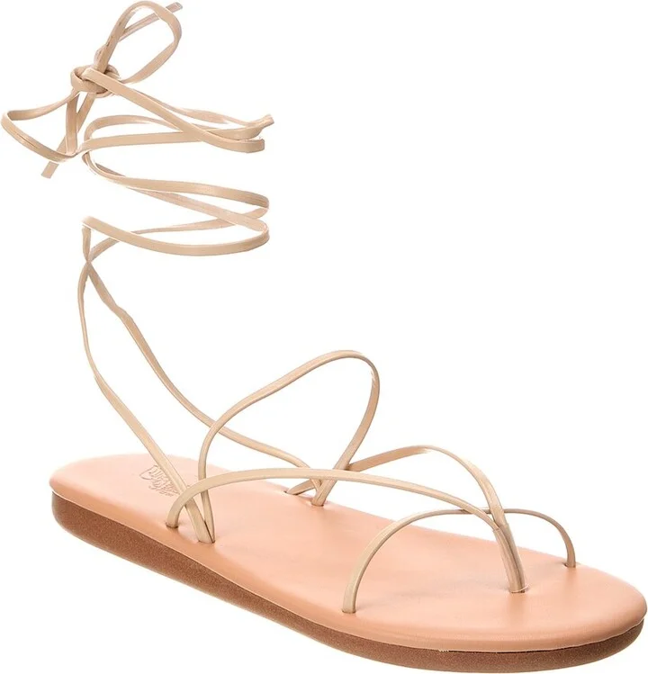 String Flip Flop Leather Sandal