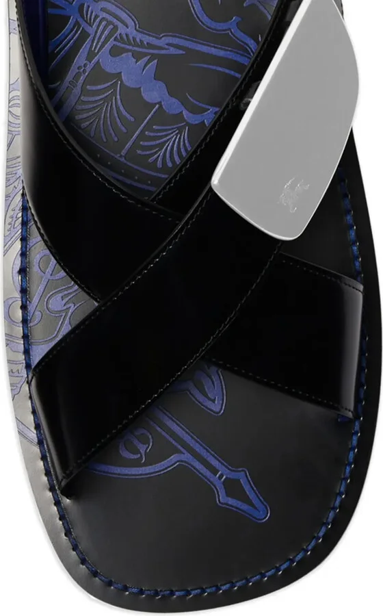Strip Shield leather slides - Image 2