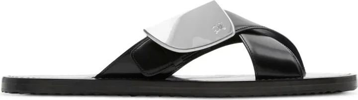 Strip Shield leather slides