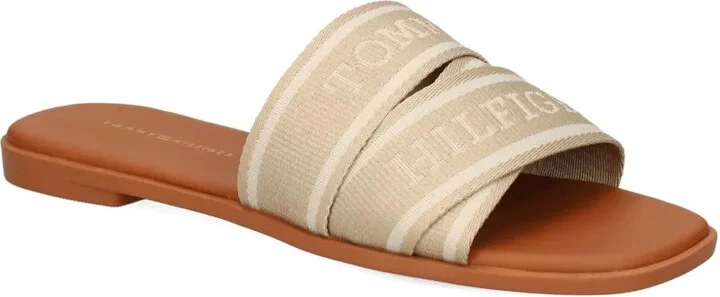 Stripe-Band Slide Sandals - Image 2