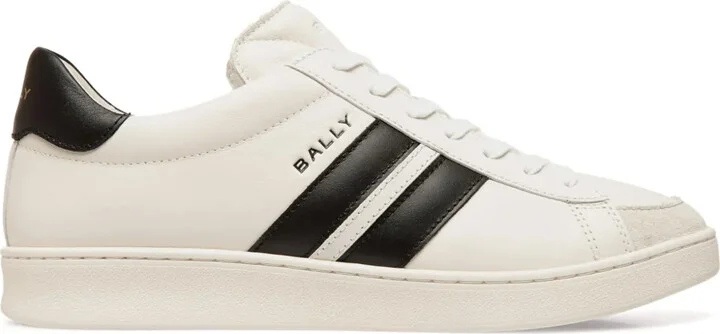 Stripe-Detail Leather Sandals