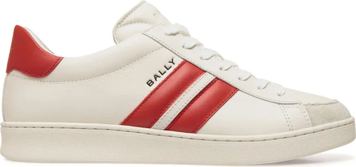 Stripe-Detail Leather Sandals