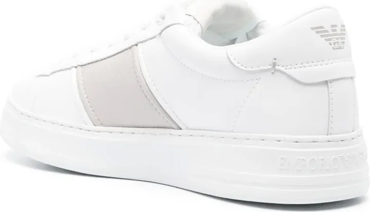 Stripe-Detail Leather Sneakers - Image 3