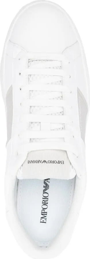 Stripe-Detail Leather Sneakers - Image 4