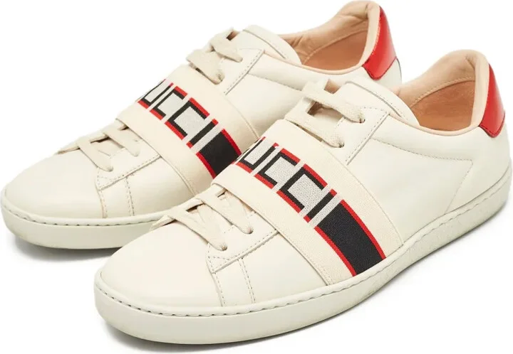 Stripe-Detail Leather Sneakers - Image 2