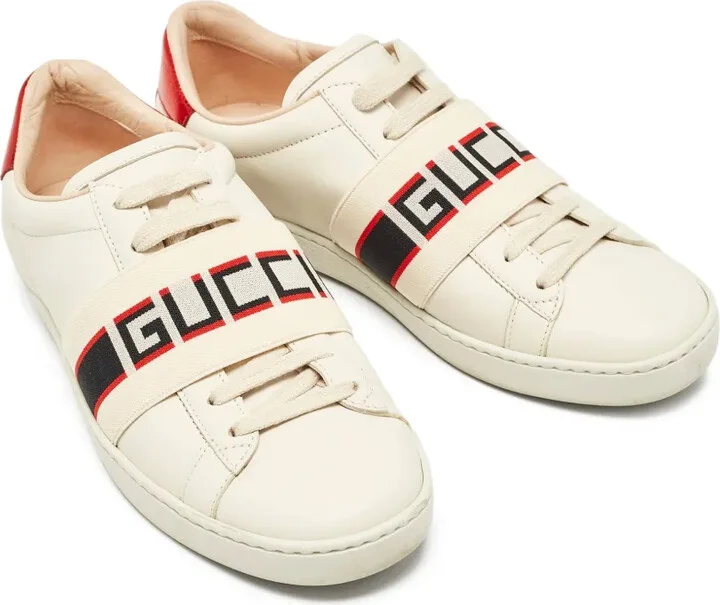 Stripe-Detail Leather Sneakers - Image 4