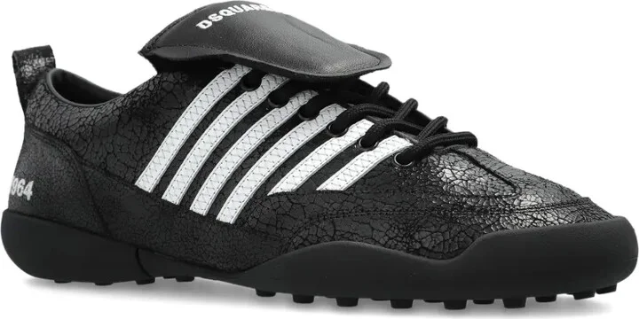 Stripe-Detail Leather Sneakers - Image 2