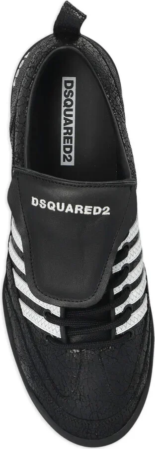 Stripe-Detail Leather Sneakers - Image 3