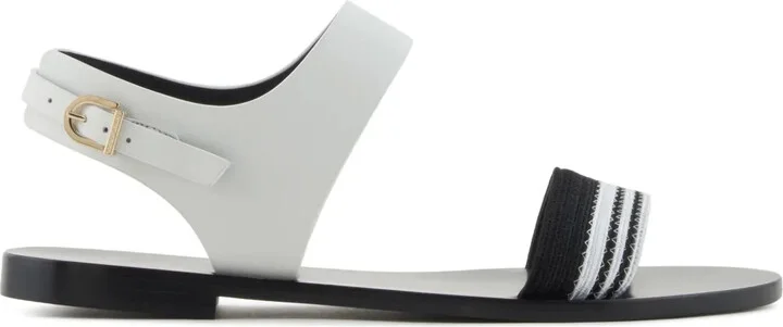 Stripe-Detail Sandals