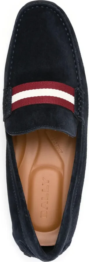 Stripe-Detail Suede Loafers - Image 4