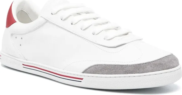 Stripe-Detailing Leather Sneakers - Image 2